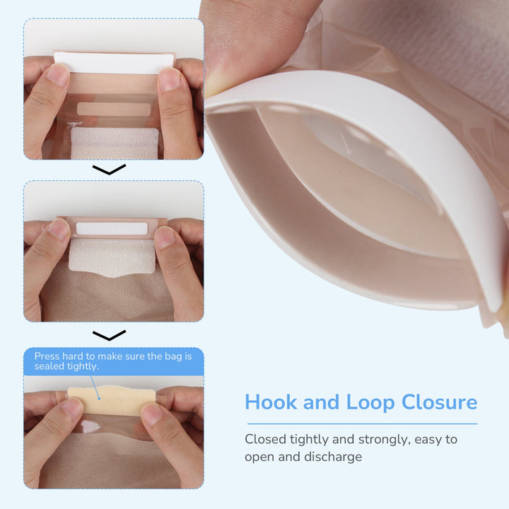 HEAGI 2 - Piece Colostomy Bags Drainable Pouches with Closure for Ileostomy Ostomy supplies - HEAGI - Colostomy bags Supplies