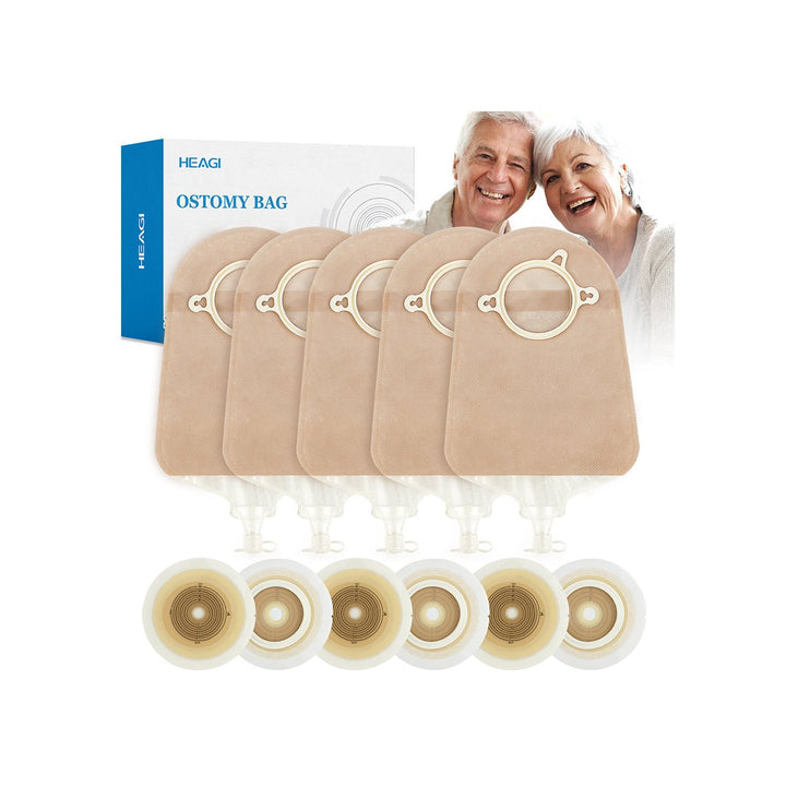 Heagi 30 PCS Two Piece Urostomy Bag, Reduce skin irritation - HEAGI - Colostomy bags Supplies