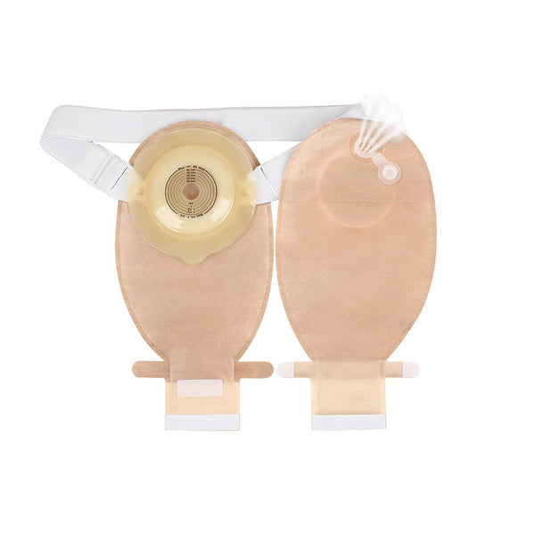 HEAGI Colostomy Bags 1 Piece Convex Ostomy Bags with Exhaust Hole & Adjustable Waistband - HEAGI - Colostomy bags Supplies