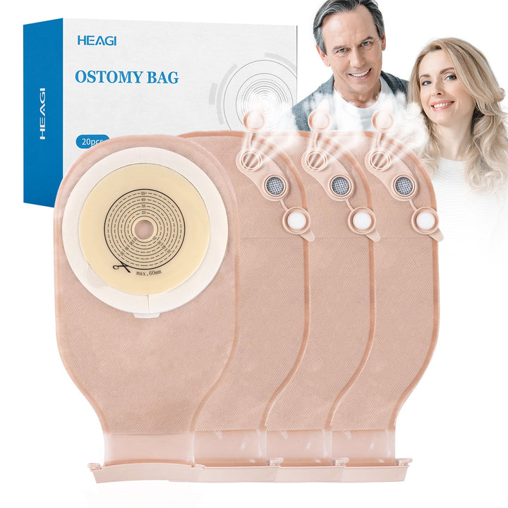 HEAGI Colostomy Bags Ostomy Supplies One Piece Ostomy Bag with Exhaust and Deodorising Holes - HEAGI - Colostomy bags Supplies