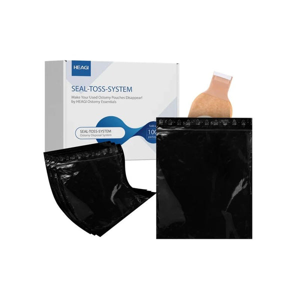 HEAGI Ostomy Pouch Disposal Bags Seal - N - Toss Ostomy Disposal System - High - Sealing Odor Control - Eco - Friendly Disposal Bags 100 Pack - HEAGI - Colostomy bags Supplies